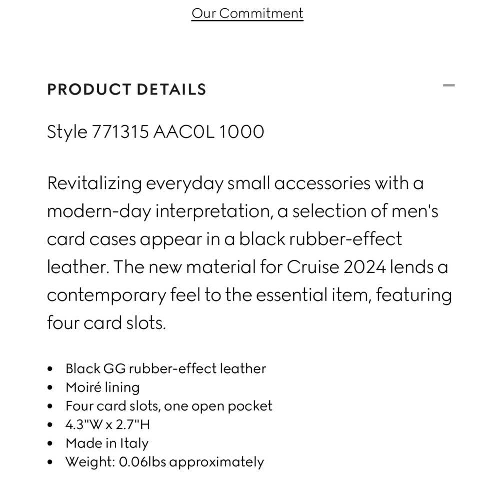 GUCCI RUBBER-EFFECT CARD CASE - Picture 4 of 4